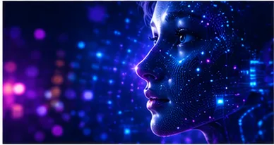 Luminous digital human profile